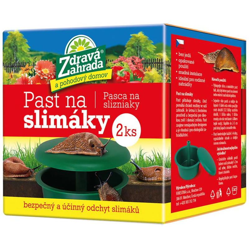 Zdravá Zahrada - past na slimáky 2 ks