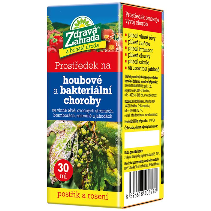 Zdravá Zahrada - prostředek na houbové a bakteriální choroby 30 ml