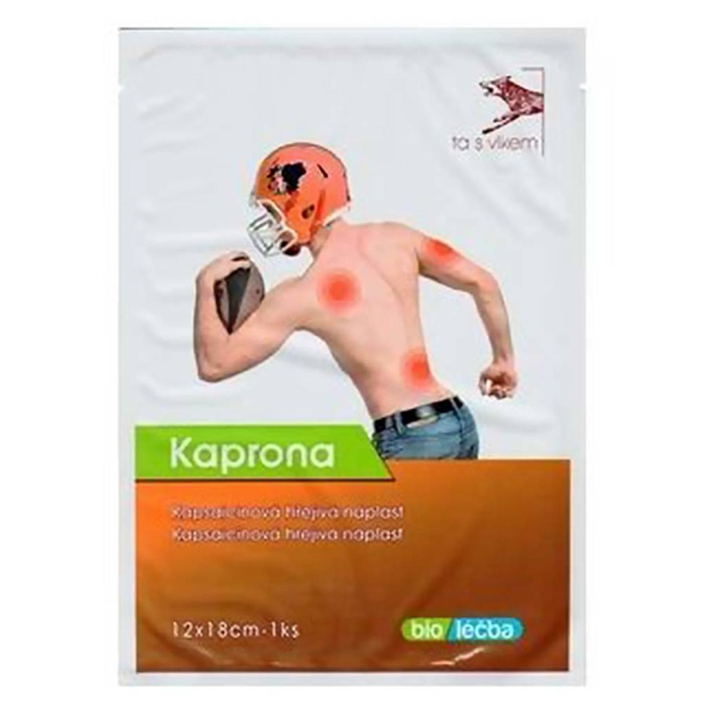 KAPRONA Kapsaicinová prohřívací náplast 12 x 18 cm