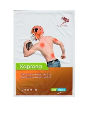 KAPRONA Kapsaicinová prohřívací náplast 12 x 18 cm