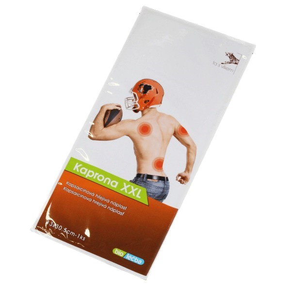 Kaprona XXL Kapsaicinová prohřívací náplast 13x30,5 cm