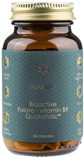 NaturLabs Folát bioaktivní Quatrefolic, 60 kapslí