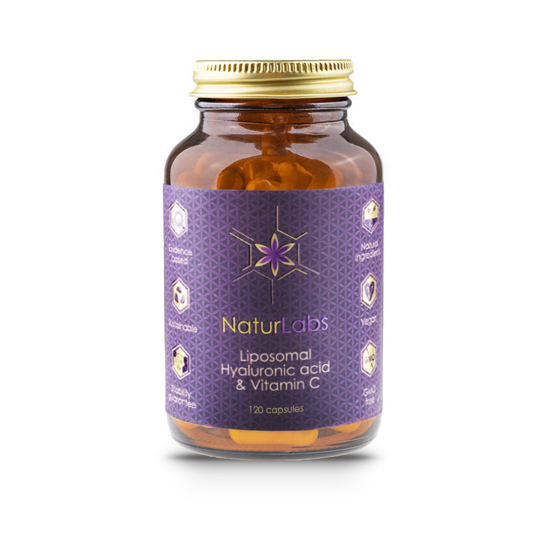 NaturLabs Kyselina hyaluronová + Vitamín C liposomální, 120 kapslí