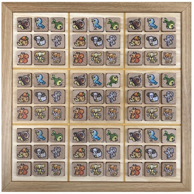 Sudoku - Zvířátkové maxi dřevěné