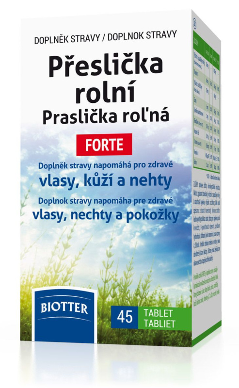 BIOTTER Přeslička rolní FORTE 45 tablet