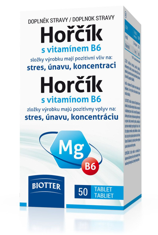 BIOTTER Hořčík s vitaminem B6 50 tablet