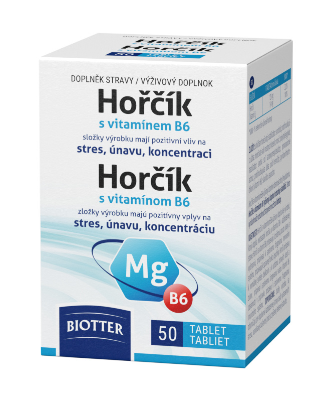 BIOTTER Hořčík s vitaminem B6 50 tablet