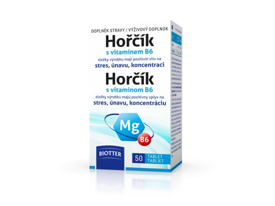 BIOTTER Hořčík s vitaminem B6 50 tablet