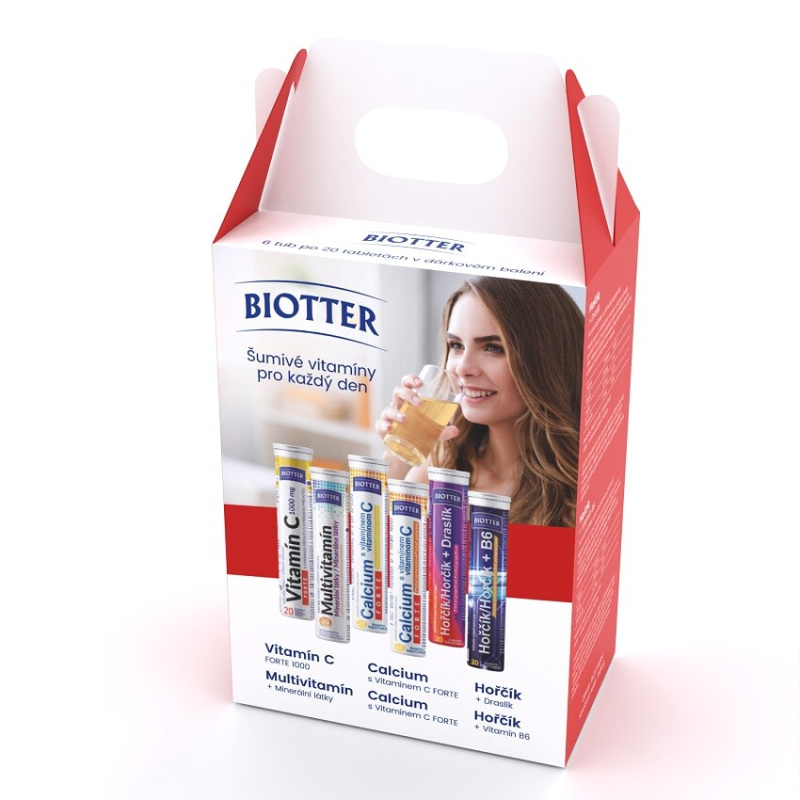 BIOTTER Šumivé vitamíny pro každý den 6 x 20 kusů