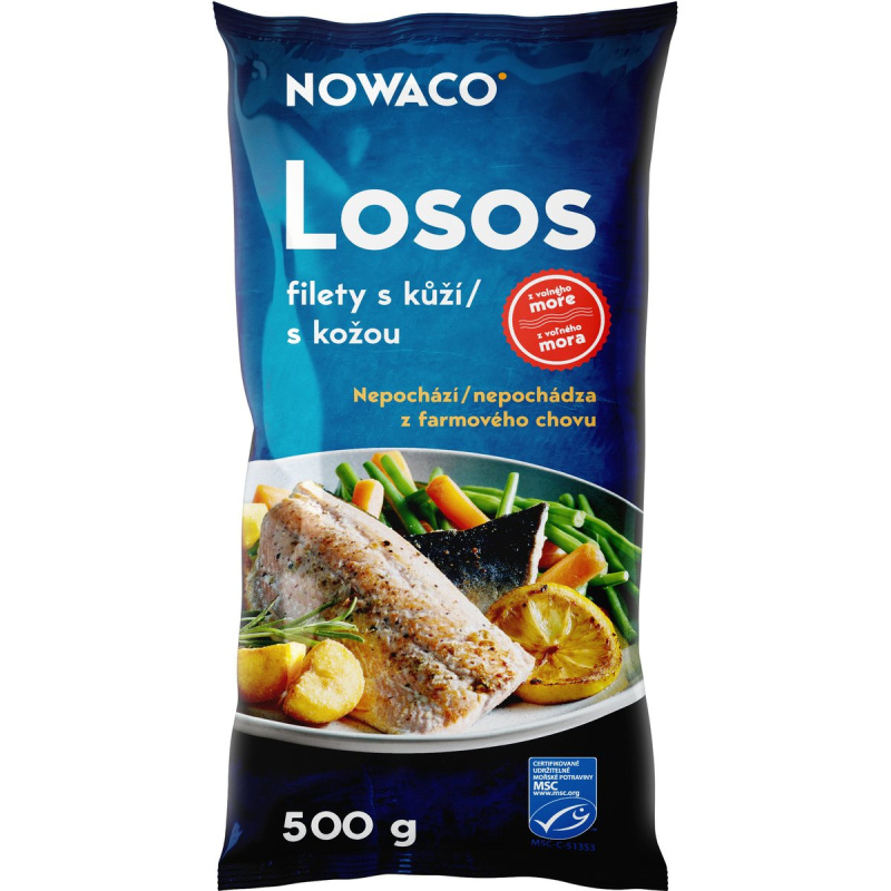 Nowaco MSC Losos gorbuša filet bez kostí