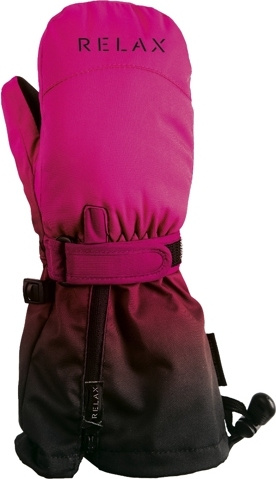 Dětské lyžařské rukavice RELAX Puzzyto růžové Velikost: 8Y