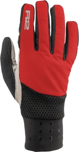 Unisex zateplené rukavice R2 Bond červené Velikost: M