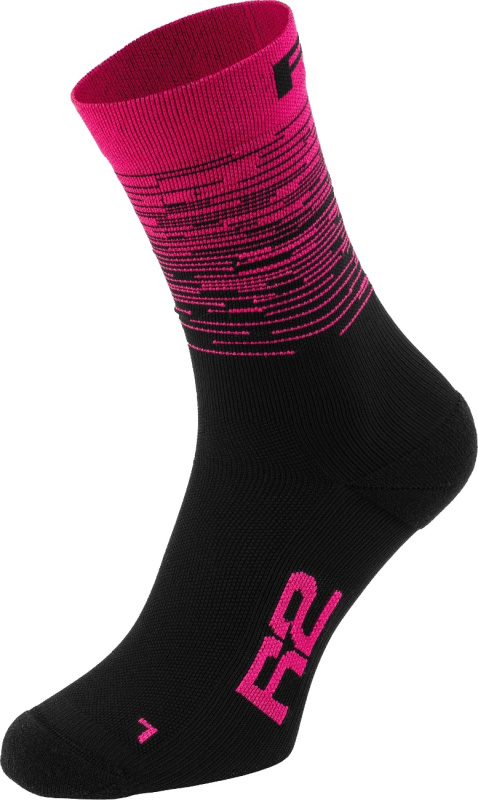 Cyklistické ponožky R2 Race růžové Velikost: S