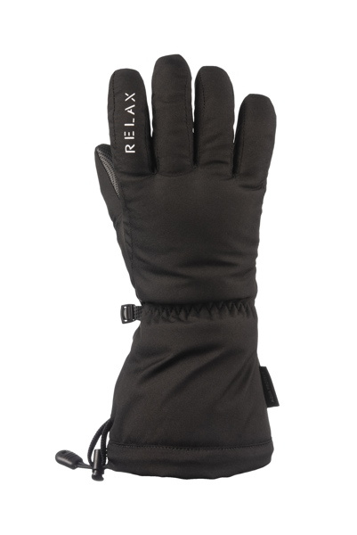 Lyžařské rukavice RELAX Puzzy černé Velikost: 6Y