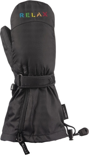 Dětské lyžařské rukavice RELAX Puzzyto černé Velikost: 2Y