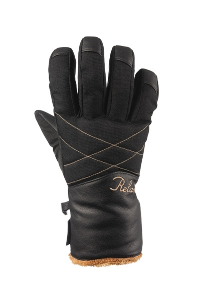 Lyžařské rukavice RELAX Tarja černé Velikost: L