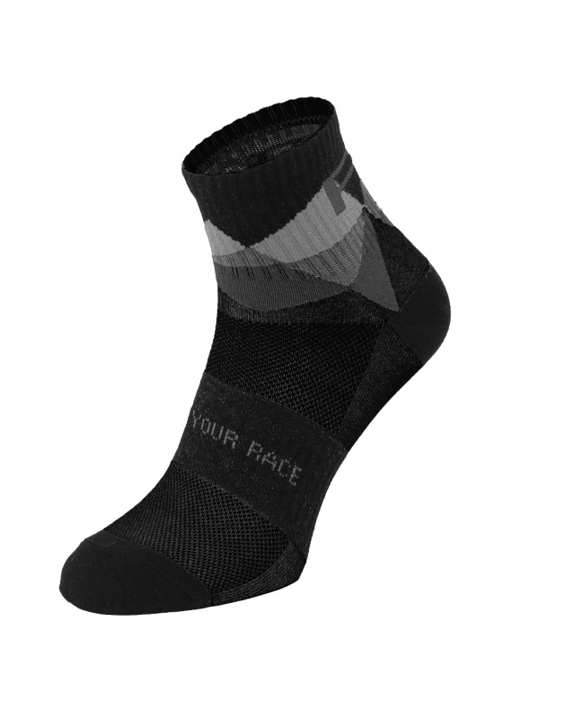 Unisex cyklistické ponožky R2 Moon černé Velikost: M