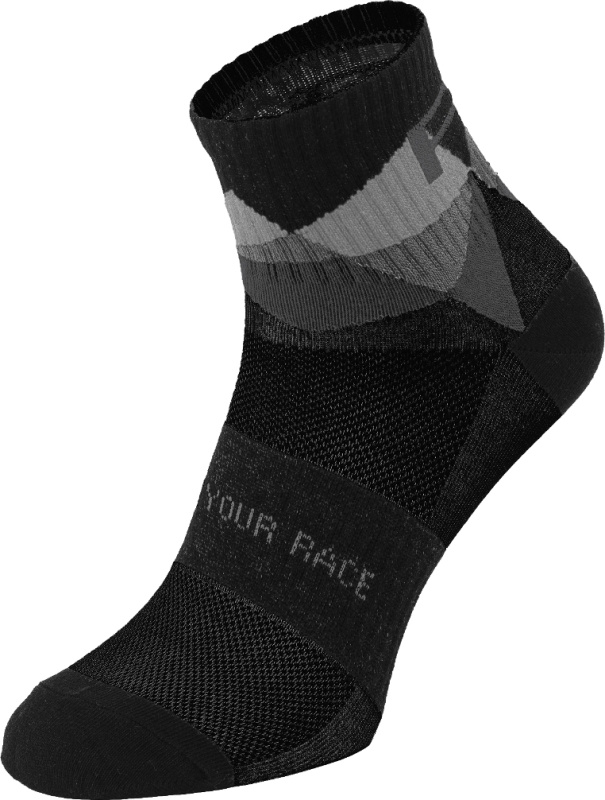 Unisex cyklistické ponožky R2 Moon černé Velikost: L