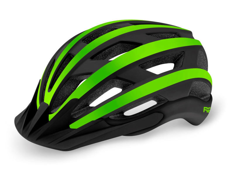 Cyklistická helma R2 Explorer černá/žlutá neon Velikost: M