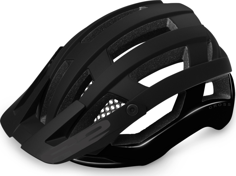 Cyklistická helma R2 Cross černá Velikost: M