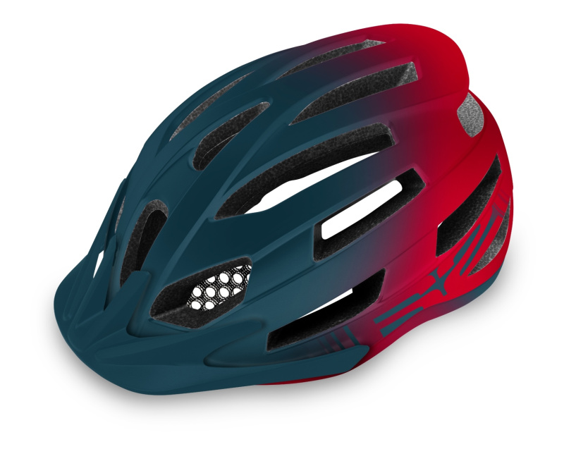 Cyklistická helma R2 Spirit modrá/červená Velikost: L