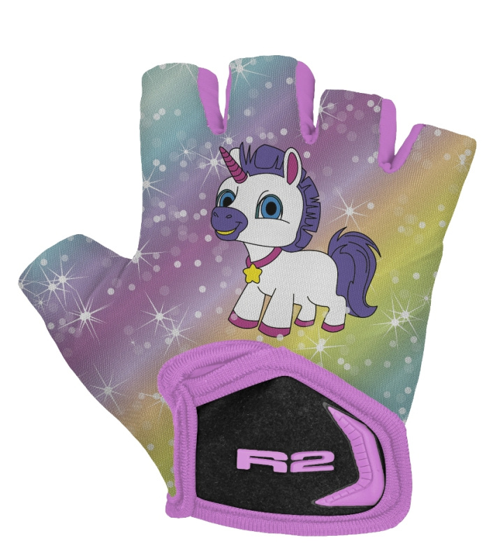 Dětské cyklistické rukavice R2 Voska růžové Velikost: 3Y