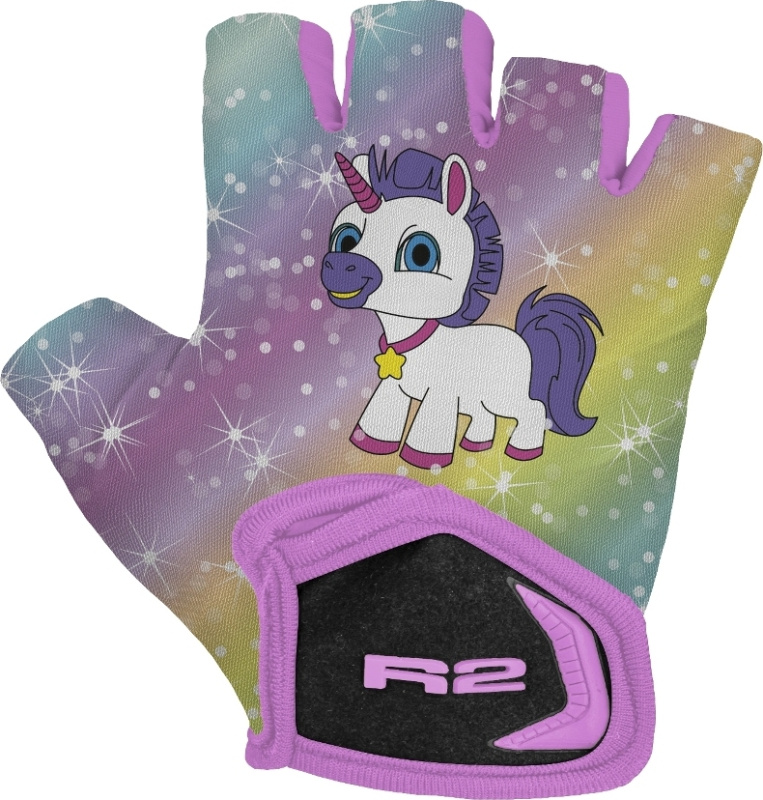 Dětské cyklistické rukavice R2 Voska růžové Velikost: 3Y