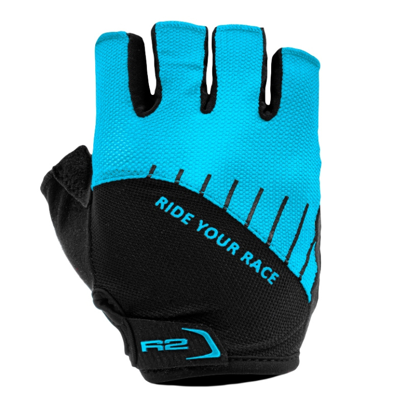 Cyklistické rukavice R2 Vouk modré Velikost: M