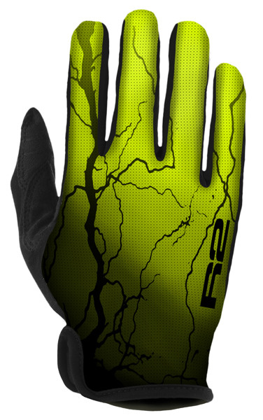 Cyklistické rukavice R2 Flash neon žlutá Velikost: XL