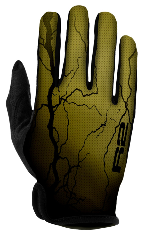 Cyklistické rukavice R2 Flash zelené Velikost: S