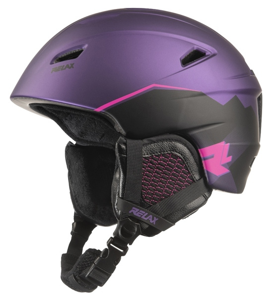 Unisex lyžařská helma RELAX Wild fialová Velikost: S
