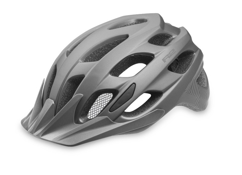Unisex cyklistická helma R2 Cliff šedá Velikost: M