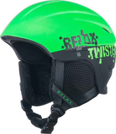 Dětská lyžařská helma RELAX Twister zelená Velikost: S