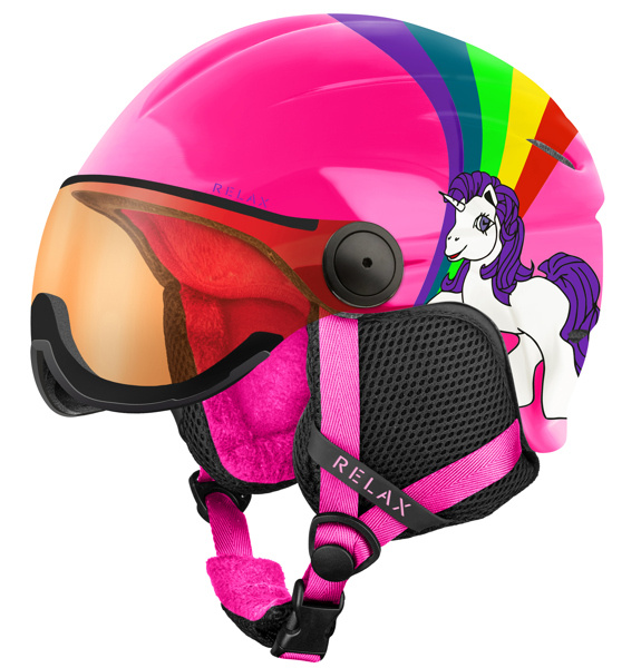 Dětská lyžařská helma RELAX Twister Visor Velikost: XS