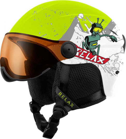 Dětská lyžařská helma RELAX Twister Visor Velikost: XS