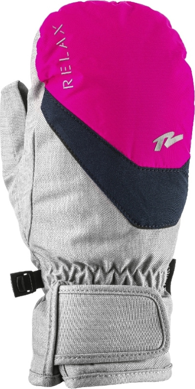 Dětské lyžařské rukavice RELAX Quente šedé Velikost: 8Y