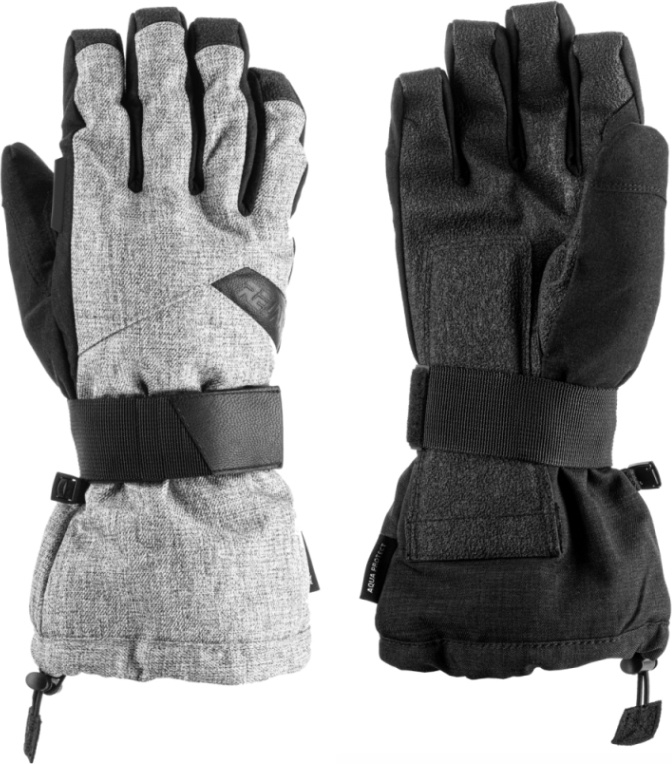 Lyžařské rukavice RELAX Dust šedé Velikost: XL