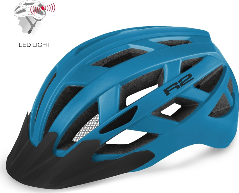 Unisex cyklistická helma R2 Lumen modrá Velikost: S