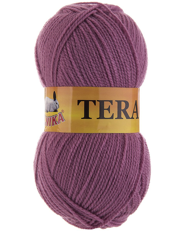 Pletací příze Vlnika TERA 198 tmavě starorůžová, klasická, 100g/310m