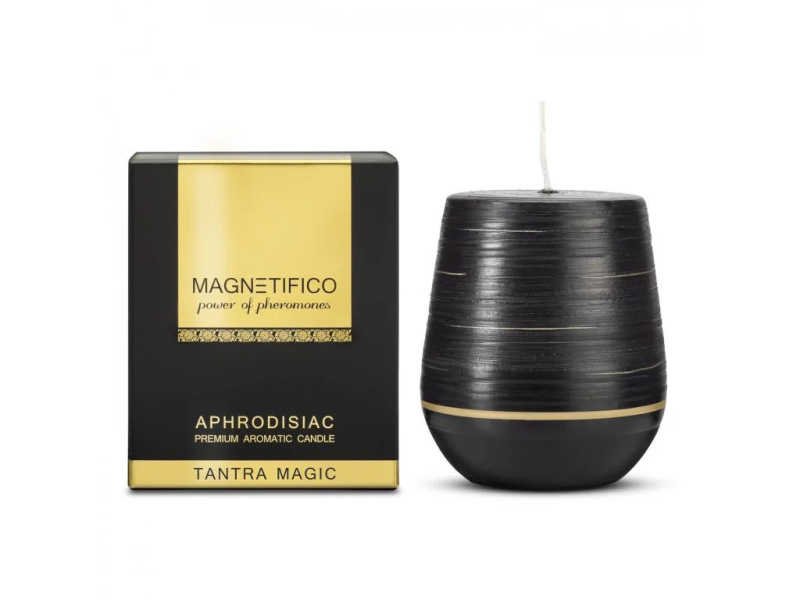 Afrodiziakální vonná svíčka Magnetifico Aphrodisiac Candle Tantra Magic - Valavani UNI černá