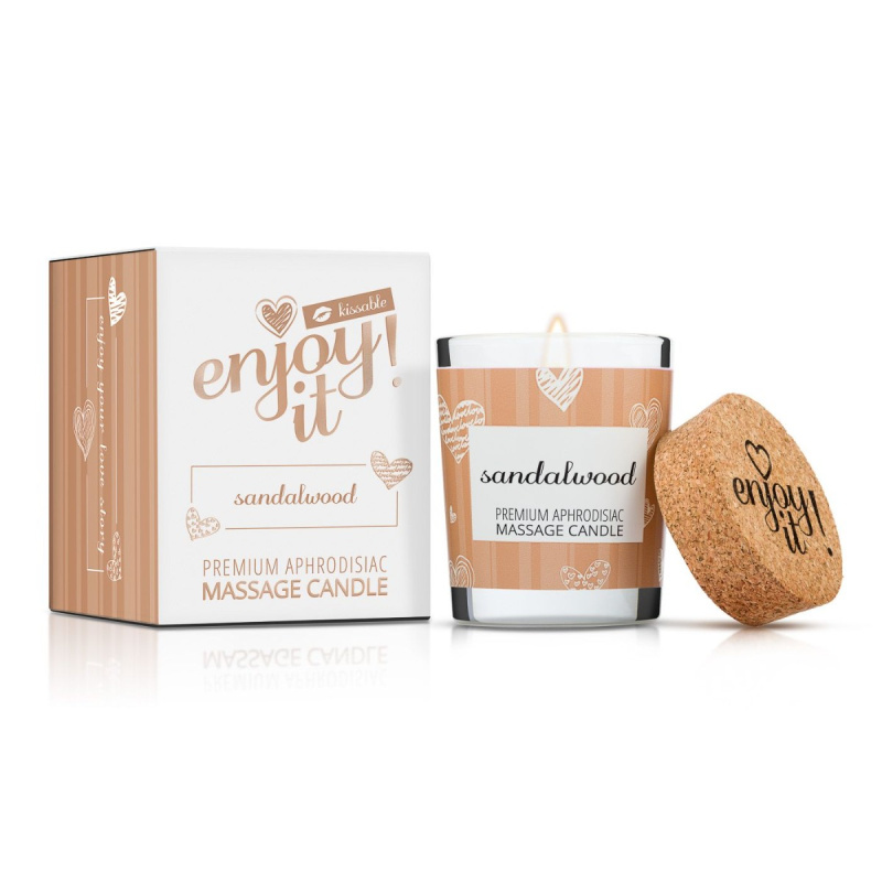 Masážní svíčka na tělo Enjoy it! Sandalwood - Magnetifico