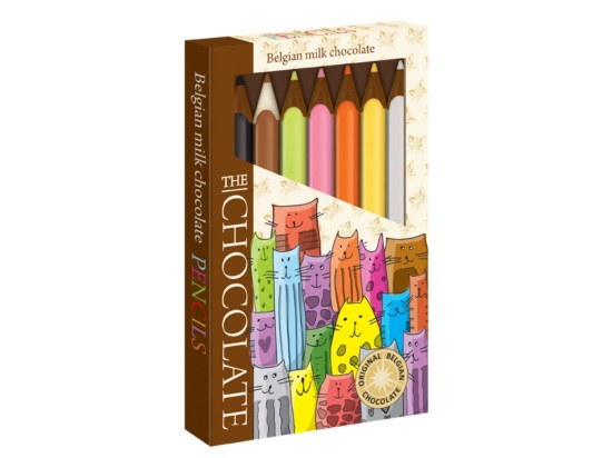 The Chocolate Čokoládové pastelky – motiv kočky