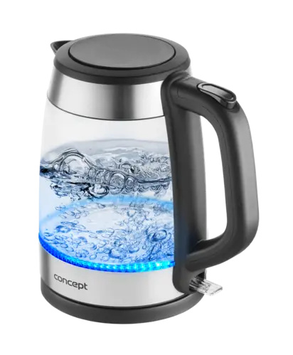 Rychlovarná konvice skleněná SILVER 1,7 l