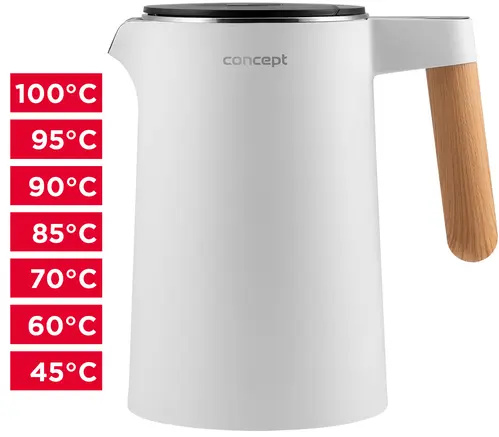 Concept RK3300 Salt&Pepper rychlovarná konvice bílá