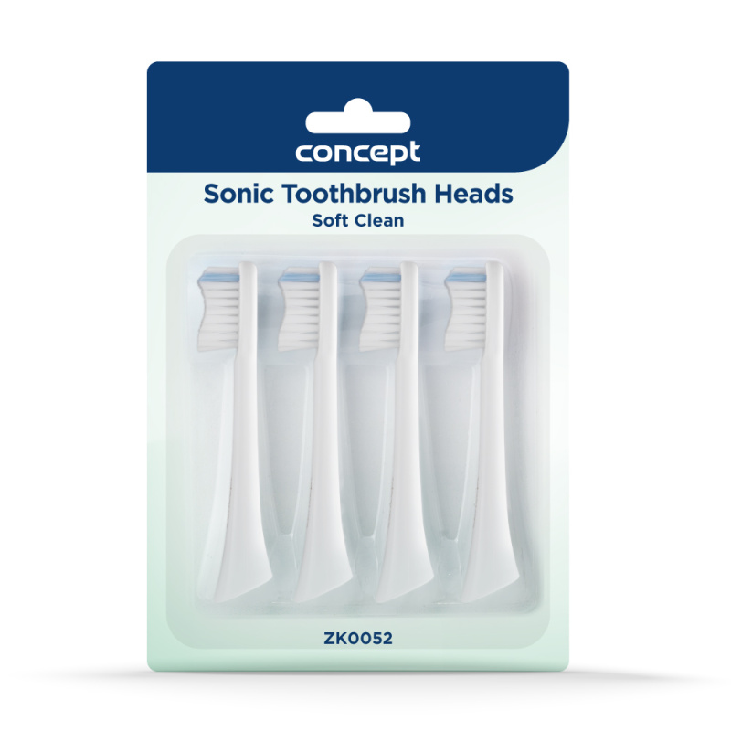 Concept Perfect Smile ZK0052 Soft Clean náhradní hlavice 4 ks bílé