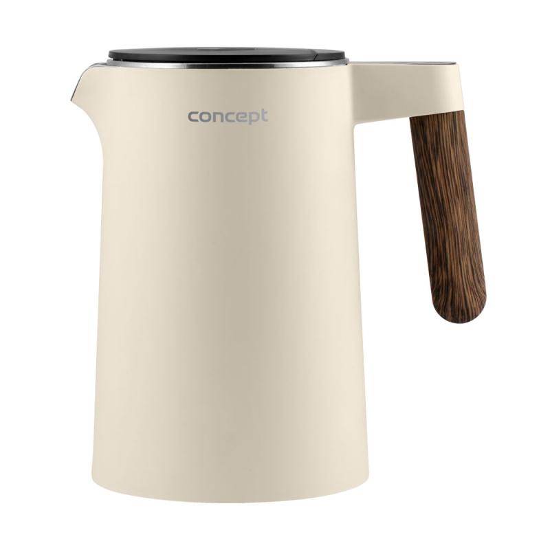 CONCEPT RK3304 Rychlovarná konvice s regulací teploty vanilková 1,5 l