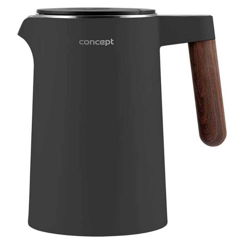 CONCEPT RK3305 Rychlovarná konvice s regulací teploty tmavě šedá 1,5 l