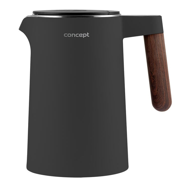 CONCEPT RK3305 Rychlovarná konvice s regulací teploty tmavě šedá 1,5 l