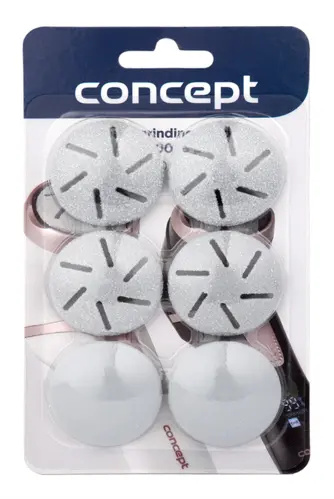 Concept PN0005 náhradní hlavice do elektrického pilníku na chodidla for Concept PN3000 6 ks