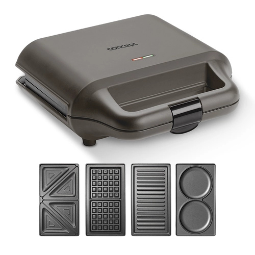 Concept Toustovač 4v1 s vyměnitelnými deskami 700 W SV3057